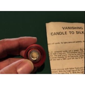 USED Vanishing Candle To Silk, Red by Fantasio (ring missing)