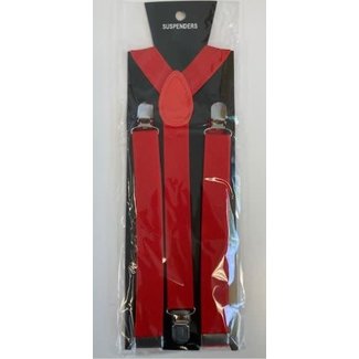 Suspenders 1 inch Red