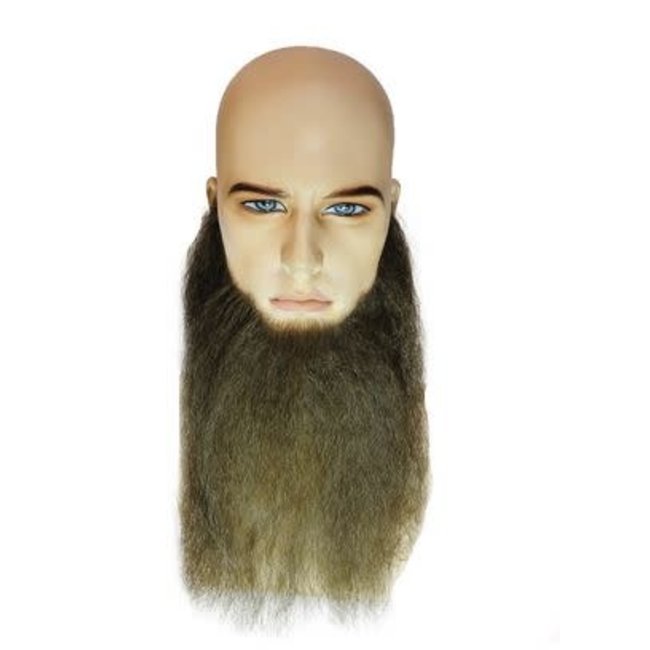 Morris Costumes and Lacey Fashions Full Face 10 inch Med Brown Beard Human Hair