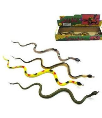24 inch Rubber Snake, Each - Assorted Colors