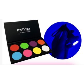 Mehron Paradise AQ 8 Color Refillable Palette - Neon UV