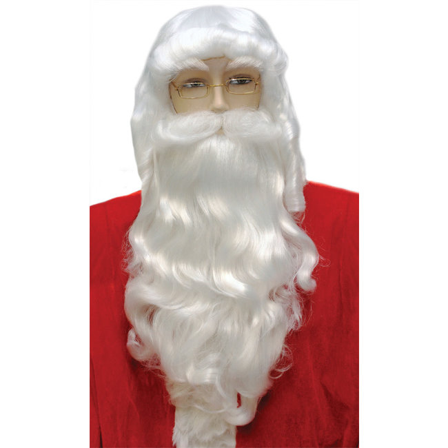 Morris Costumes and Lacey Fashions Long Santa Wig And Beard Set