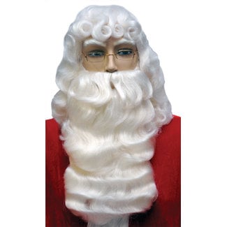 Morris Costumes and Lacey Fashions Premier Santa Wig And Beard Set