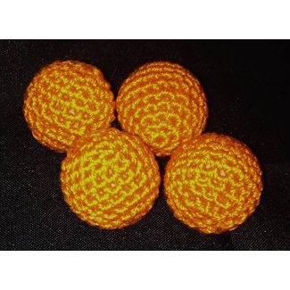 Ronjo Crocheted Balls Acrylic 4 pk, 3/4 inch - Orange M8