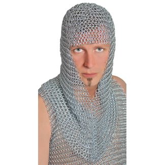 Morris Costumes and Lacey Fashions Chainmail Hood - Long by Morris Costumes