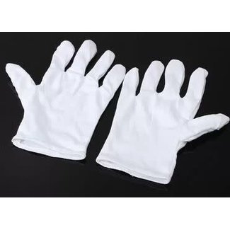 White Gloves Adult Cotton Economy