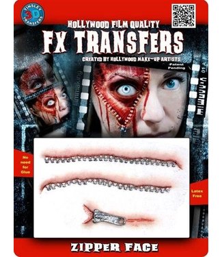 Tinsley Transfers Zipper Face 3D FX Transfers