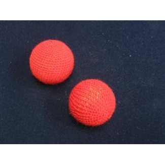 Chop Cup Balls Set, Red -  1 inch by Funtime Magic (M11)