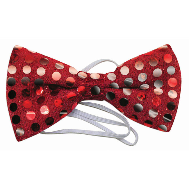 Forum Novelties Sequin Bow Tie, Red By Forum