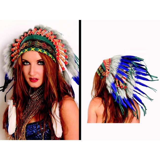 Indian Headdress, Deluxe - Short by Western Fashion Inc.