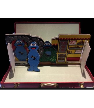 ORIGINAL Run Cookie Monster Run Bakery Bear Jim Goren  w/Ron Bacon Case