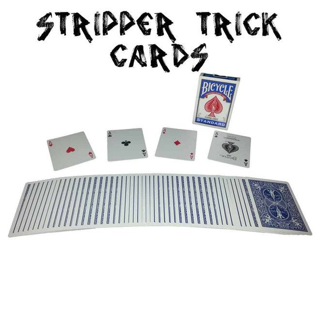 United States Playing Card Company Stripper Deck Bicycle - Blue