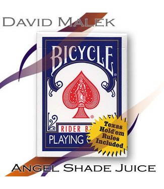 Marked Deck (Blue Bicycle Style- Angel Shade Juice) by David Malek - Trick
