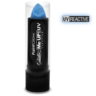 PaintGlow Ice Blue Neon UV Glitter Lipstick 5G