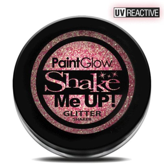 PaintGlow Champagne Pink Neon UV Glitter Shaker