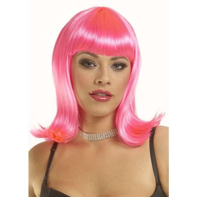 Costume Culture by Franco American Peggy Sue Wig - Neon Pink