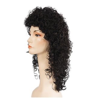 Morris Costumes and Lacey Fashions Plabo, Black Wig