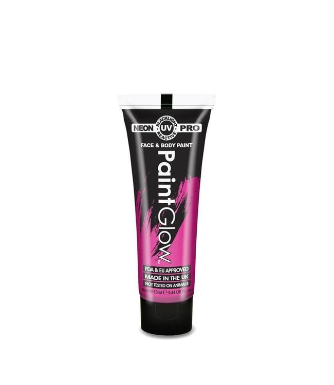 PaintGlow Pink Neon UV Face and Body Paint - 13ml