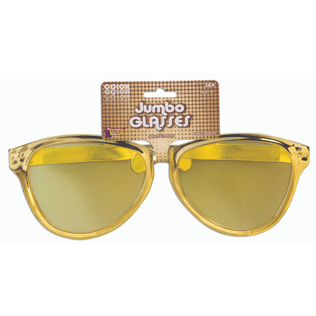 Forum Novelties Sunglasses Jumbo Gold