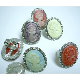 Ring, Pastel Cameo (Assorted)