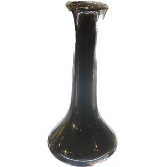 Genie Bottle Plastic Vase Black 7.5 x 3.5 inch