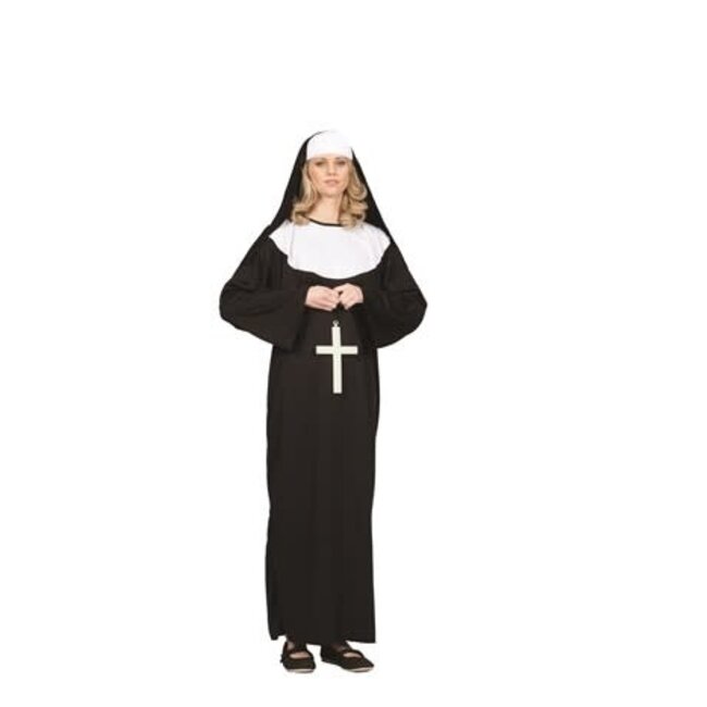 Nun Costume Adult One Size 10-12