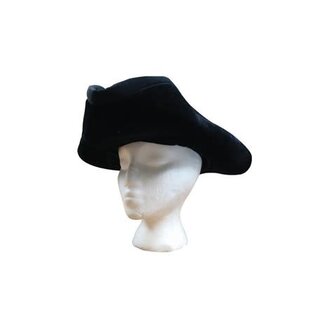 Hat Caribbean Pirate Black Velvet