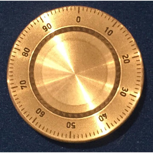 Ronjo Okito Box Lid Combination Dial, Quarter Dollar