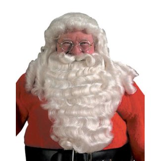 Halco Long Full Natural Santa Wig And Beard Set w/adjustable Mustache  (/202)