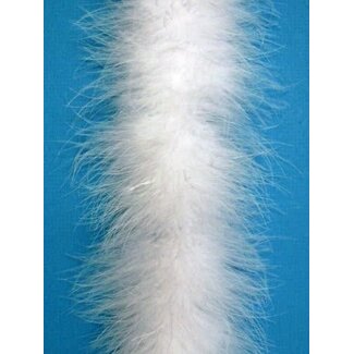 Marabou Boa Heavy Weight White, 25 grams 72 inches
