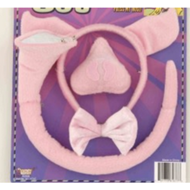 Forum Novelties Pig Kit Ears Nose Tail Bow Tie