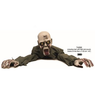 Funny Fashion Crawling Corpse w/Light/Sound 40" zombie