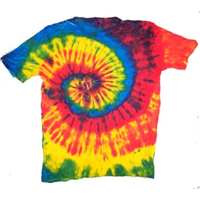 Tie Dye T-Shirt Rainbow Swirll Petite-Large