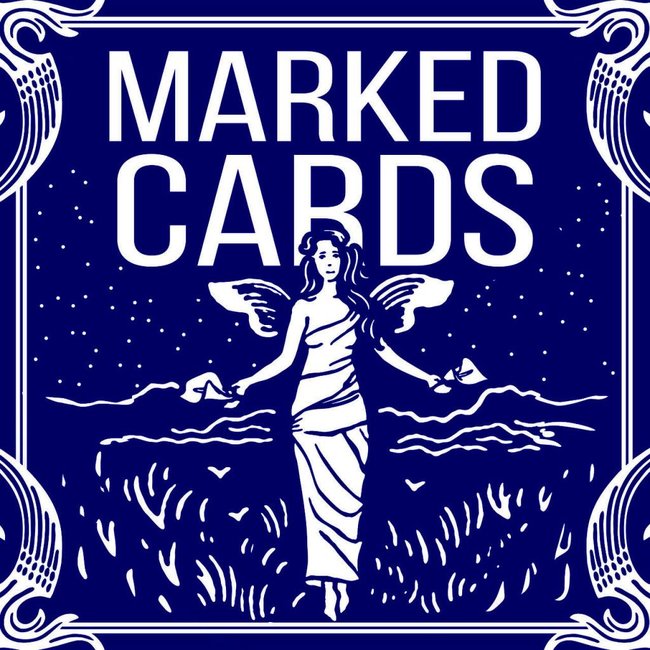 United States Playing Card Company Marked Cards - Blue Bicycle Maiden Back by Penguin Magic