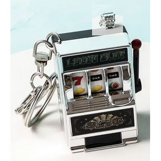 Key Chain Slot Machine - Silver