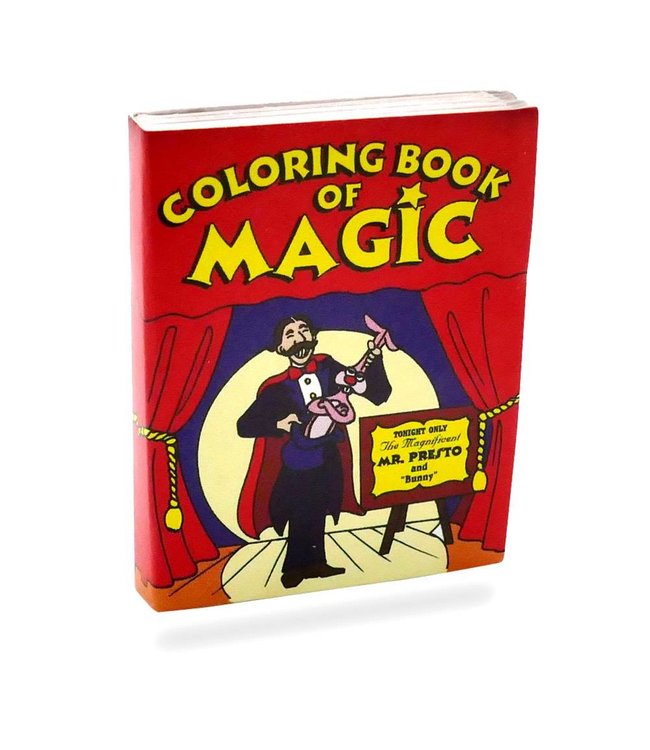 COLORING BOOK OF MAGIC BY MAGIC MAKERS 1.25/" X 1.75/" TINY SIZE TRICK KIDS TOY