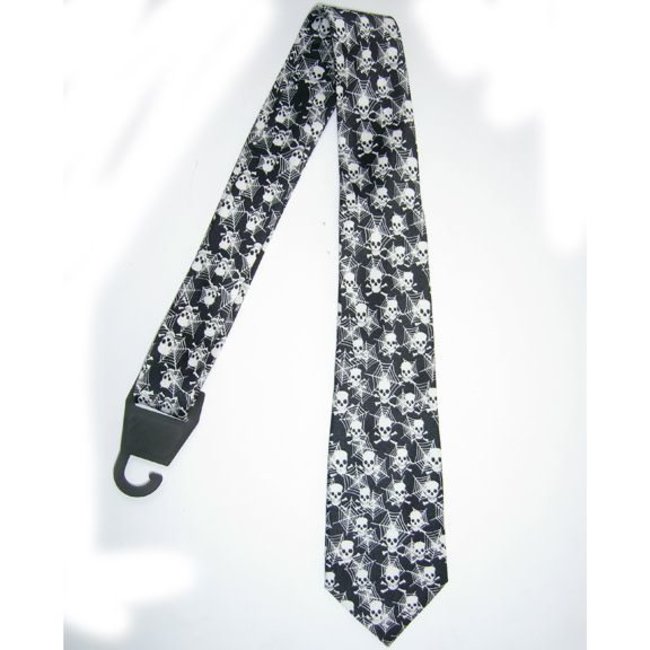 Necktie Spider Web Skull and Crossbones by american passion