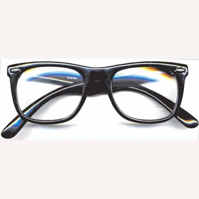 Glasses Black Frame w/Lenses