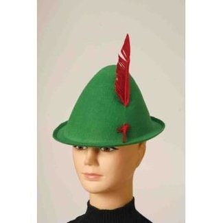 Forum Novelties Green Alpine Hat With Feather (320)