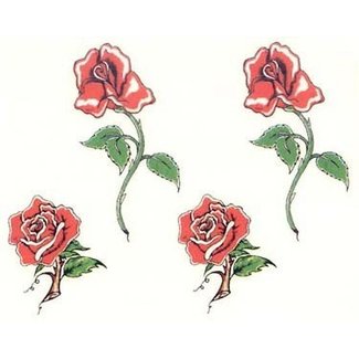 Johnson & Mayer Four Roses Temporary Tattoos