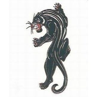 Blue Panther Temporary Tattoo by Johnson And Mayer
