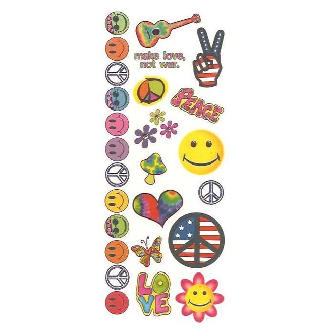 Johnson & Mayer Hippie Style 1 Temporary Tattoos