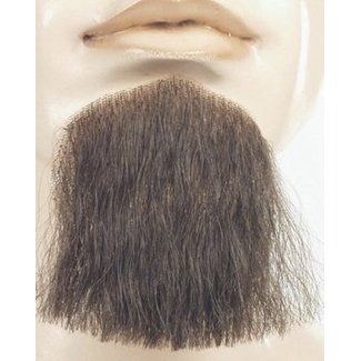 Morris Costumes and Lacey Fashions 1 Point Beard Goatee Med Brown - Human Hair