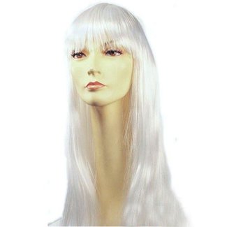 Morris Costumes and Lacey Fashions Long Pageboy, White Wig