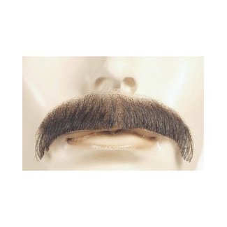 Morris Costumes and Lacey Fashions Moustache M1 - Villain, White Human Hair