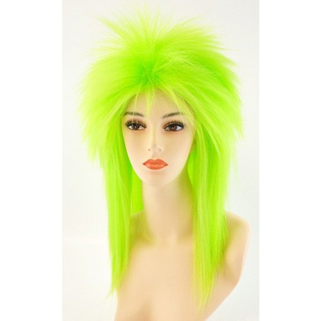 Morris Costumes and Lacey Fashions Punk Fright, Green - Wig