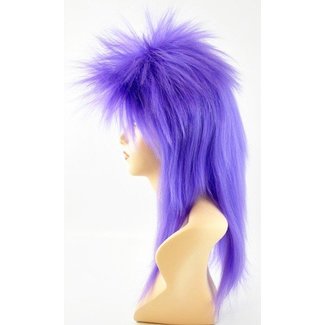 Morris Costumes and Lacey Fashions Punk Fright, Purple - Wig