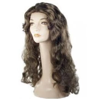Morris Costumes and Lacey Fashions Deluxe Showgirl M Brown 4 Wig