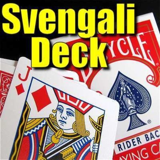 Ronjo Card Svengali Deck Bicycle - Red