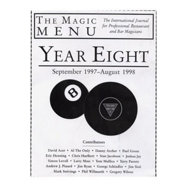 The Magic Menu: Year 8